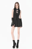 Dark Punk Spider-Web Cutout Corset Mini Dress DW1167