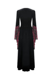 Victorian Burnout Velvet Gothic Long Dress DW1170