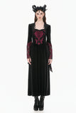 Victorian Burnout Velvet Gothic Long Dress DW1170