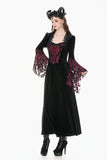 Victorian Burnout Velvet Gothic Long Dress DW1170