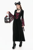 Victorian Burnout Velvet Gothic Long Dress DW1170
