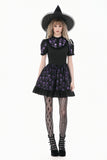 Purple Skull Whisper - Dark Lolita Dress with Skull Print  DW1183