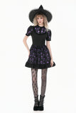Purple Skull Whisper - Dark Lolita Dress with Skull Print  DW1183