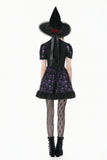 Purple Skull Whisper - Dark Lolita Dress with Skull Print  DW1183