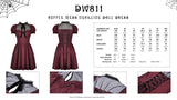 Ruffle mesh neckline doll dress DW811