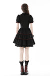 Gothic heart in red lace up dress DW836