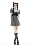 Black white strip lolita dress DW842