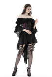 Gothic princess sleeves high low dress DW860