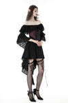 Gothic princess sleeves high low dress DW860