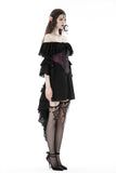 Gothic princess sleeves high low dress DW860