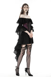 Gothic princess sleeves high low dress DW860