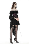 Gothic princess sleeves high low dress DW860