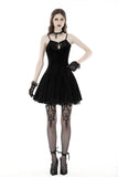 Black bat back sexy strap dress DW869