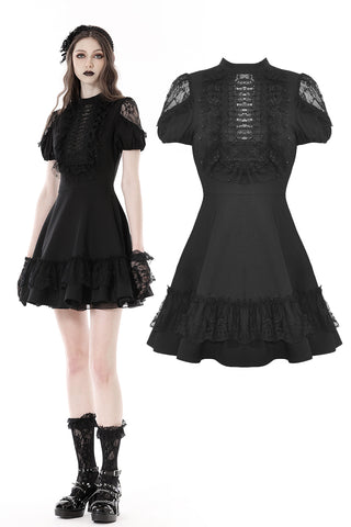 Gothic sexy hollow out lace dress DW870