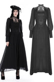 Gothic pattern hollow out maxi dress DW876