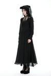 Gothic pattern hollow out maxi dress DW876