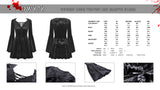 Gothic rose velvet big sleeve dress DW878