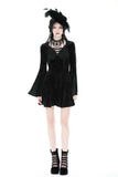 Gothic rose velvet big sleeve dress DW878