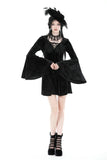 Gothic rose velvet big sleeve dress DW878