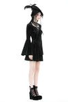 Gothic rose velvet big sleeve dress DW878