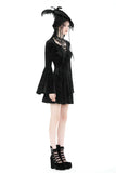 Gothic rose velvet big sleeve dress DW878