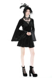 Gothic rose velvet big sleeve dress DW878