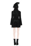 Gothic rose velvet big sleeve dress DW878