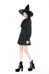 Gothic witch lace tie button dress DW888