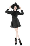 Gothic witch lace tie button dress DW888