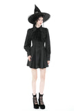 Gothic witch lace tie button dress DW888