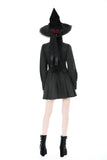 Gothic witch lace tie button dress DW888