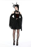 Gothic ghost sexy shoulder big sleeves dress DW910