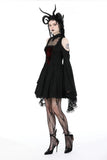 Gothic ghost sexy shoulder big sleeves dress DW910