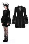 Gothic haunted cross bell sleeves dress DW917