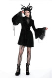 Gothic haunted cross bell sleeves dress DW917