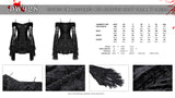 Gothic embroidered big sleeves sexy dreamy dress DW928