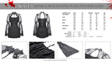 Gothic lace cape style false two-piece dress DW933