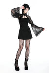 Gothic lace cape style false two-piece dress DW933