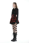 Gothic black ruffle blouse IW103BK