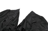 Deep V-neck gothic pleated blouse IW112-1