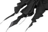 Deep V-neck gothic pleated blouse IW112-1