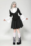 Elegant Gothic Black and White Doll Blouse IW123