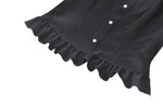 Elegant Gothic Black and White Doll Blouse IW123