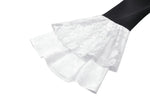 Elegant Gothic Black and White Doll Blouse IW123