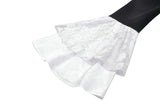 Elegant Gothic Black and White Doll Blouse IW123