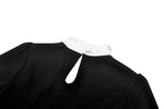 Elegant Gothic Black and White Doll Blouse IW123
