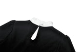 Elegant Gothic Black and White Doll Blouse IW123