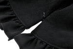 Elegant Gothic Black and White Doll Blouse IW123