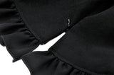 Elegant Gothic Black and White Doll Blouse IW123
