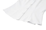 Gothic White Blouse with Lace Cravat & Jewel Brooch IW129
